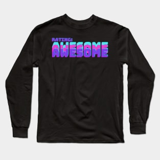 Scott Pilgrim vs the world, rating awesome Long Sleeve T-Shirt